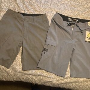 Men’s hybrid shorts/swim Volcom and Billabong bundle size 29